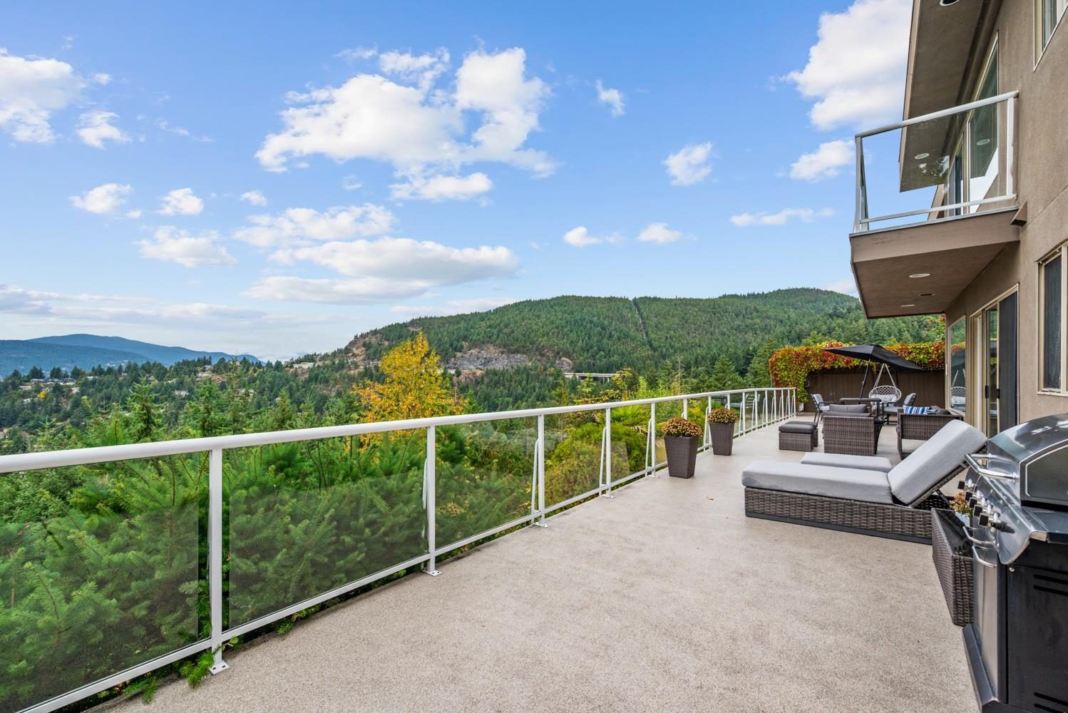 The 70-foot deck along the back of the main floor